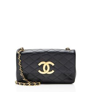Chanel Vintage Lambskin XL CC Small Flap Bag